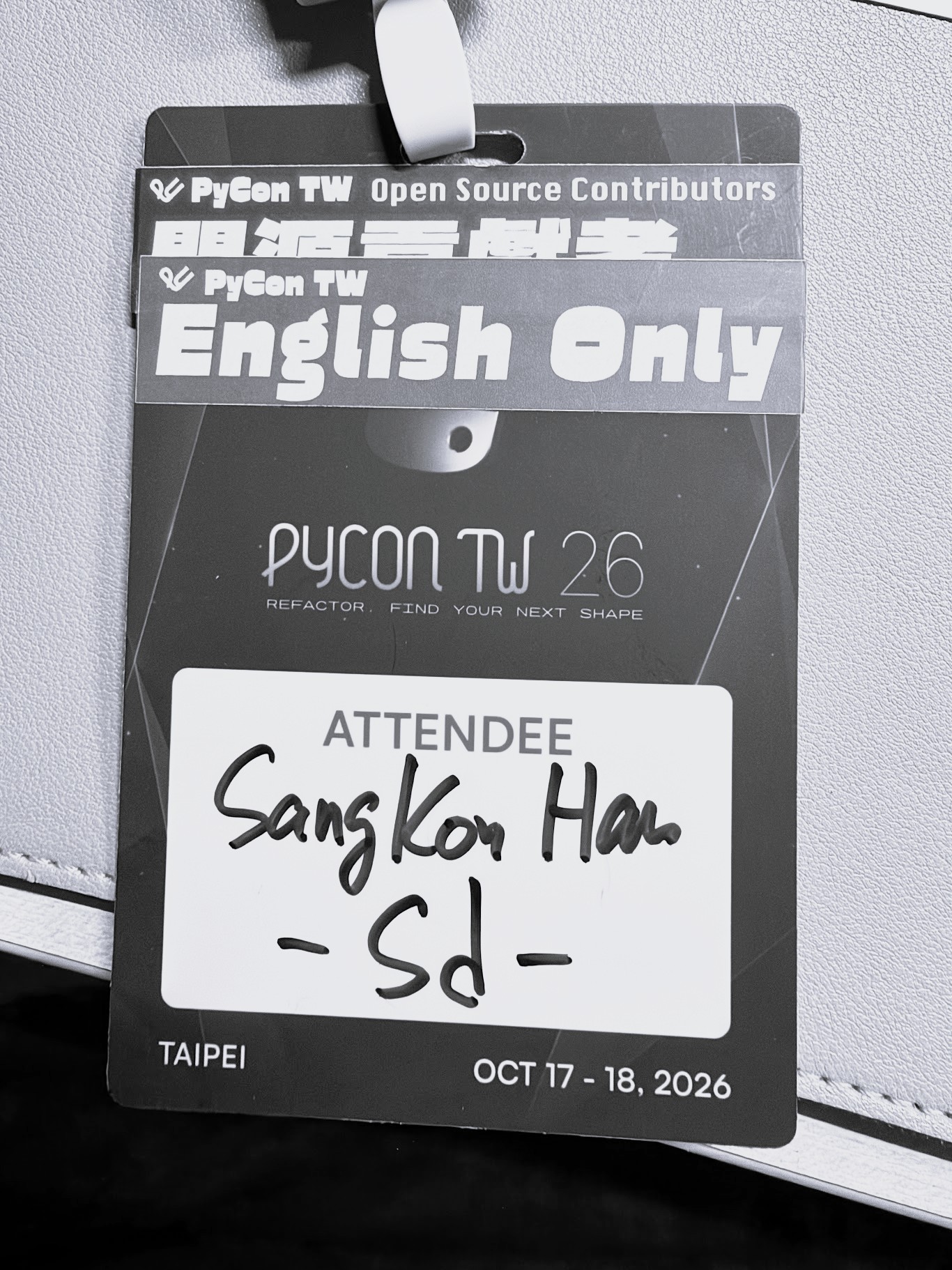 PyCon TW 26 참가 배지